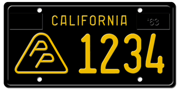 1963-1968 PRESS CALIFORNIA CAR / TRUCK LICENSE PLATE - 6