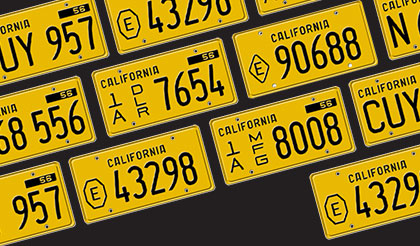 Custom California License Plate / Replica California License Plate -  dmv.ca.gov / California License Plate with YOUR TEXT